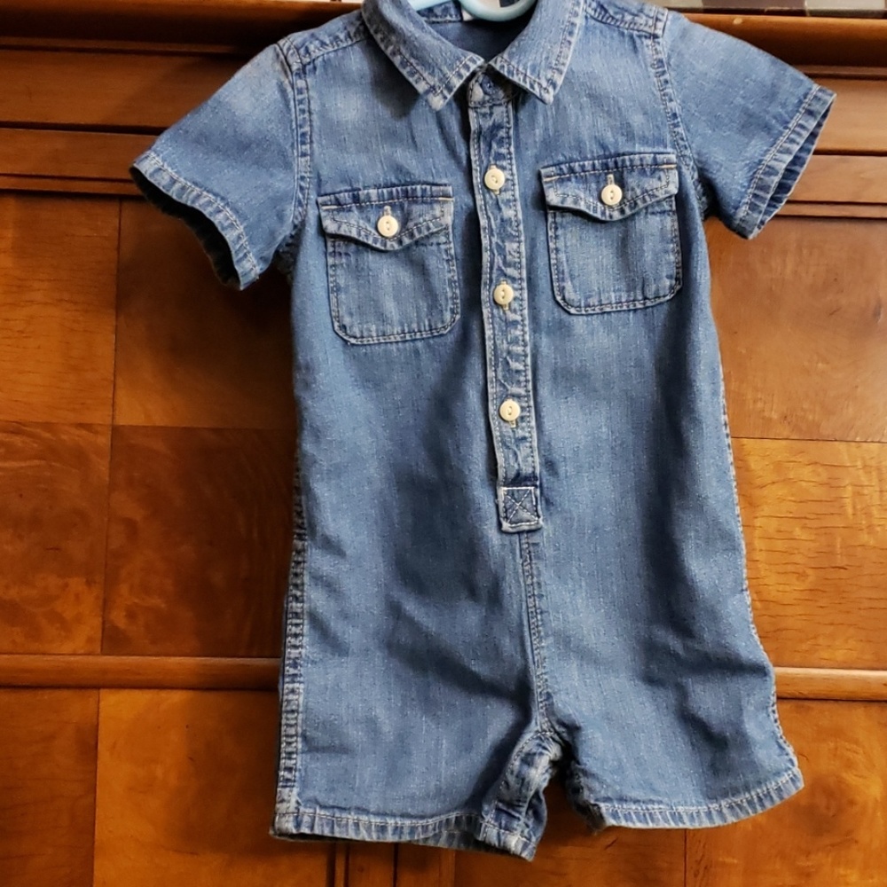 BABY GAP DENIM JUMPER 12-14 MTHS - Picture 4 of 7